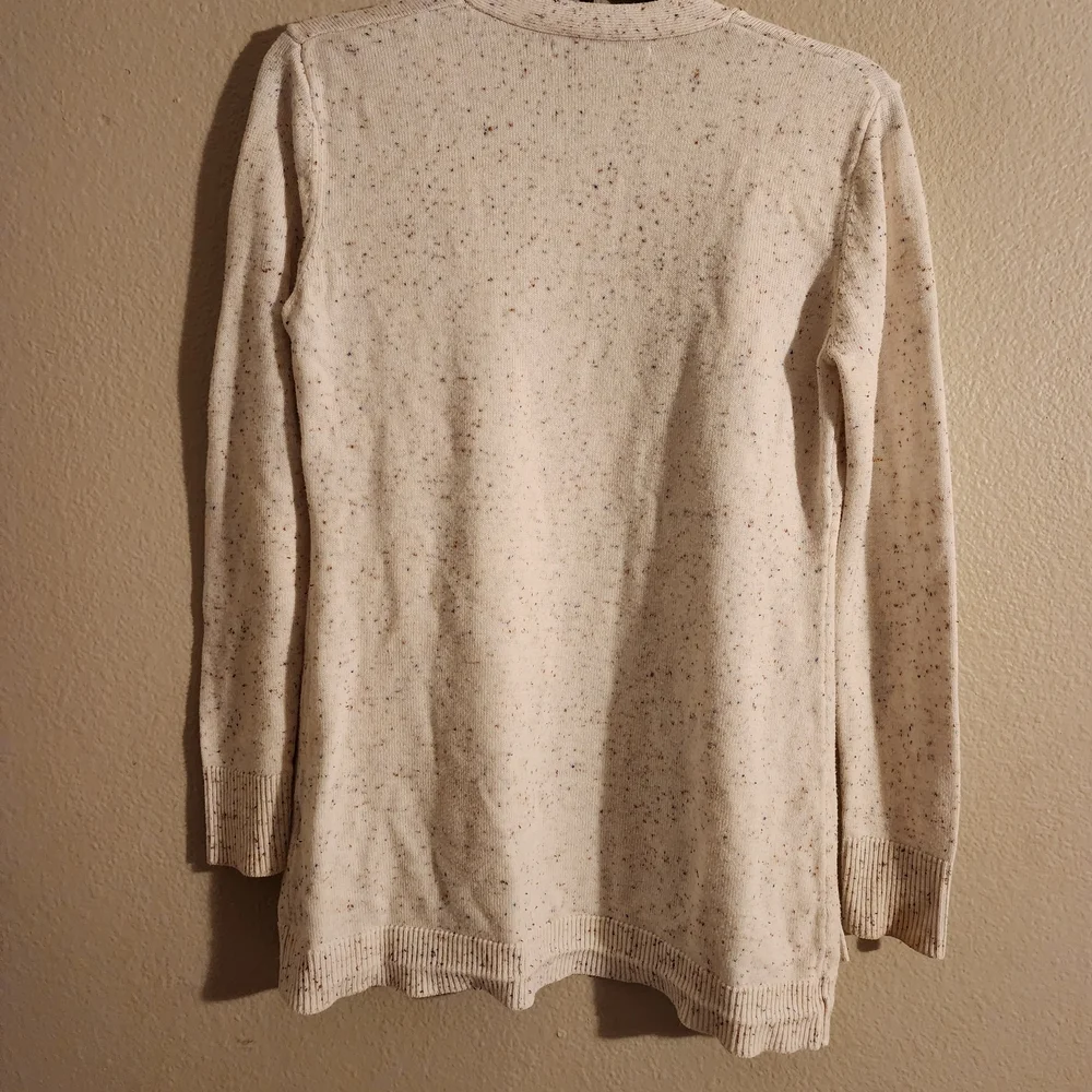 Stitches & Stripes Donegal Speckled Cardigan Women's Open Front Pockets S - Picture 6 of 7